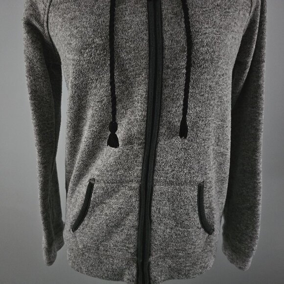 AMERICAN EAGLE OUTFITTERS zip-up HOODED JACKET grey POLYESTER - Picture 3 of 9